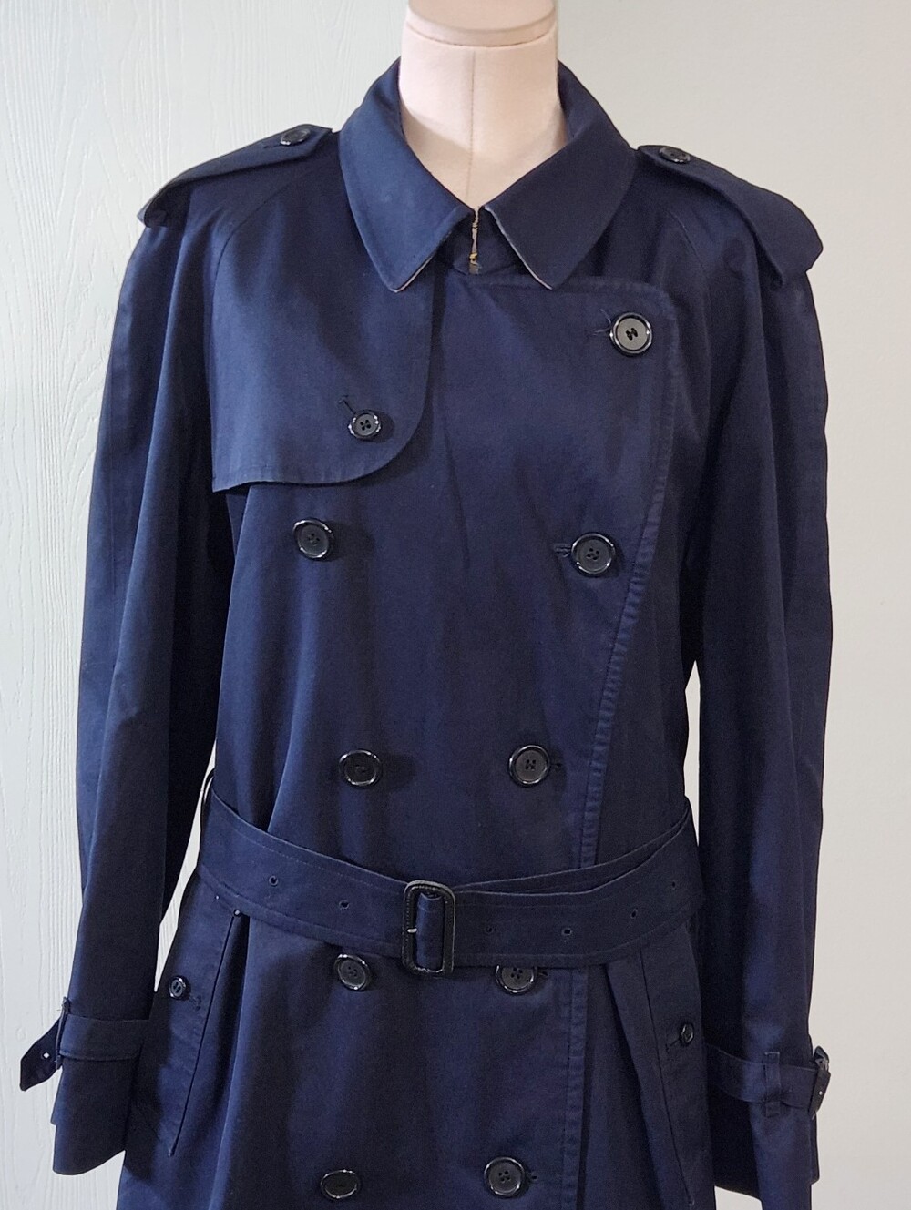 Burberry Classic Double Breasted Trench Coat Iconic Navy - Picture 6 of 16